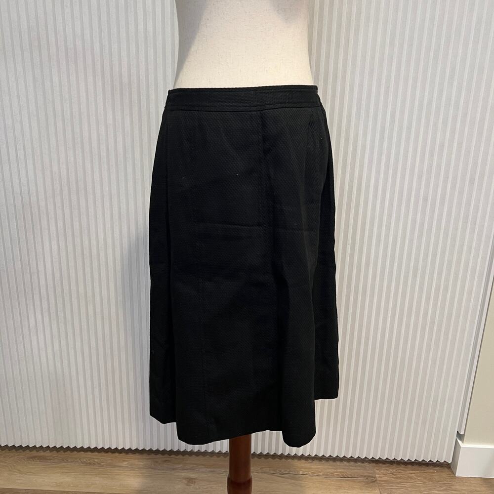 KATE HILL Women's Textured Pencil Skirt Size 6 In Black